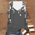 thumbnail image 5 of ALLLIST Womens Tops Clearance Under $10 Gray V-Neck Floral Sleeveless Tank Tops Camisole Tops for Women M, 5 of 5