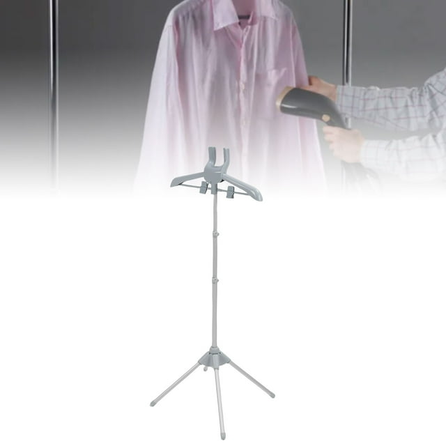 Telescopic Clothes Steamer Holder, Foldable Garment Steamer Steaming Clothes Rack for Home Travel Handheld Ironing