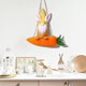 thumbnail image 5 of Adorno colgante de zanahoria de conejo de Pascua • Decoración de muñeca sin cara • Fibra de poliéster suave • Decoración colgante para fiestas de Pascua al aire libre • 1 pieza, 5 of 9