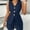 Navy Blue, variant on MORTTIC Women's 2 Piece Summer Outfit – Sleeveless V-Neck Button Down Vest and Shorts Set, Business Casual Matching Suit, S