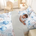 thumbnail image 4 of Erosebridal Watercolor Ocean Coral 7-Piece Twin Bedding Sets,Wild Jellyfish Starfish Bedding Comforter Set For Girls Kids,Reversible, 4 of 7