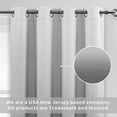 thumbnail image 2 of DriftAway Ombre Linen Textured Gradient Color Lined Blackout Grommet Window Curtains for Living Room Closet Curtains for Bedroom Sliding Door Curtains Panel 84"L x 48"W White to Gray Curtain, 2 of 8