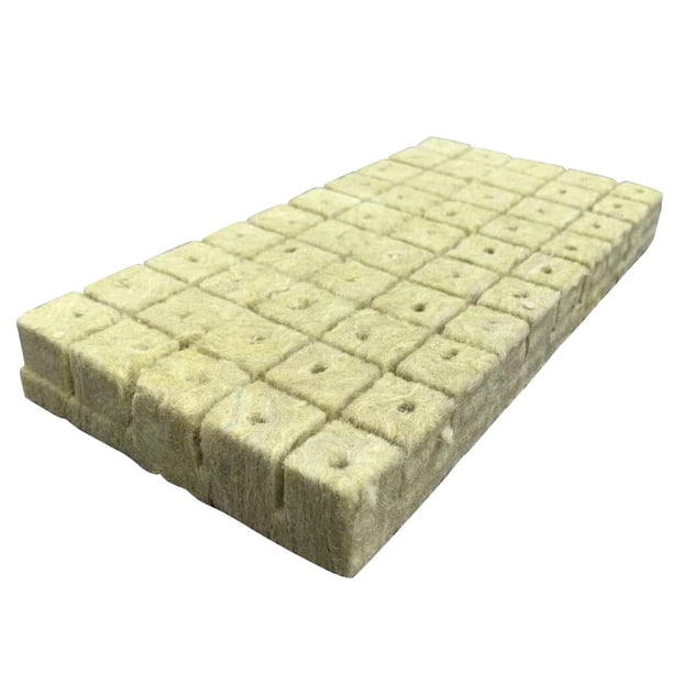 Bearachild 50 Uds. De hojas de jardín, cubos de iniciación de plantación sin tierra de lana de roca, cubos de siembra hidropónicos, 25x25x30MM Type2 NO2 Bearachild HA004022-02B
