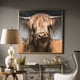 thumbnail image 4 of Cuadro de vaca de las tierras altas de una pieza impreso en lienzo, carteles de animales, imagen artística de pared para sala de estar, decoración moderna del hogar sin marco, 4 of 5