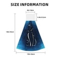 thumbnail image 3 of Kdxio Cat Sketch Hand Towel with Loop Hanging Towel Absorbent Tie Towels for Kitchen Tea Bar Bathroom Decor, 3 of 7