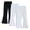 Multicolor, variant on breaise 3PC Girls Bell Bottoms Pants School Uniform Stretchy Leggings Casual High Waisted Flared Pants