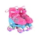 thumbnail image 2 of Yuarrent Juego de 2 patines para niñas de 8 a 12 años, seguros y cómodos, con ruedas de PU. Ropa Deportiva, Zapatos rosa Estilo brillo, 2 of 6