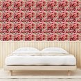 thumbnail image 3 of Ambesonne Floral Peel & Stick Wallpaper for Home, Poppy Flowerage Pattern Art, 13"x72", Pale Maroon and Dried Rose, 3 of 5