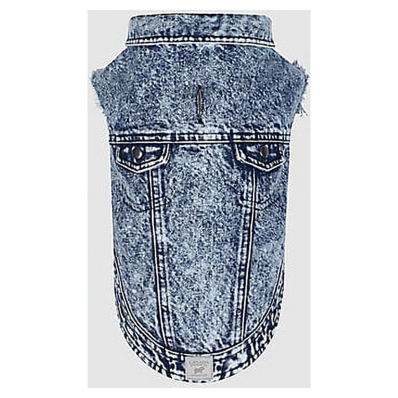 Canada Pooch Downtown Denim Dog Vest 12 Blue