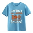 thumbnail image 4 of Las niñas camiseta de manga corta - de vuelta a la escuela Casual de alta calidad camiseta de algodón suave, tamaños de 2-13 años, 14 colores, lindo diseño de 100 días de impresión gráfica, 4 of 4