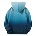 thumbnail image 3 of cocolona Gilrs Gradient Color Hoodie Long Sleeve Oversized Fleece Sweatshirts Fall Winter Casual Cute Pullover Tops 4-14 Years, 3 of 7