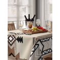 thumbnail image 6 of Southwest Table Cloth, Brown Bohemian Abstract American Aztec Waterproof Tablecloth for Rectangle Tables, Reusable Washable Fabric Table Cover for Restaurant Kitchen Dining Tables 60"x102", 6 of 6