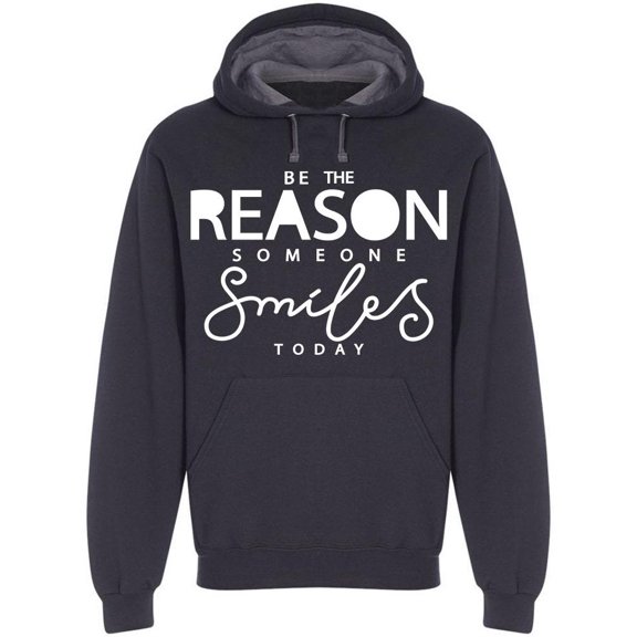 Smile Inspiration Motivation Hoodie Men -Image by Shutterstock, Male Small
