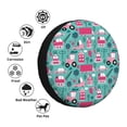 thumbnail image 4 of Rateoe Excavator Pattern Tire Cover Wheel Protectors Weatherproof Wheel Covers Universal Fit for Trailer Rv SUV Truck Camper Travel Trailers Accessories-16 inch, 4 of 6