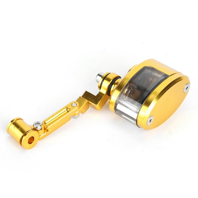 Depósito de líquido de frenos delantero, juego de copa de aceite de motocicleta de aluminio CNC, apto para Kawasaki ZX 6R 9R 10RGold