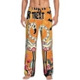 thumbnail image 1 of Balery Halloween Flamingos Pantalones de pijama para hombre, pijama ultraligero, pantalón de descanso-Medium, 1 of 6