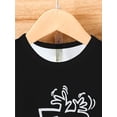 thumbnail image 4 of Kids Casual Crew Neck T-Shirt, 100% Cotton Short Sleeve Top with Slight Stretch, Summer Wear for Boys, Regular Fit with Unique Print Design, 4 of 5
