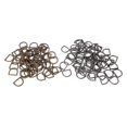thumbnail image 3 of Anillos en D de metal BuyWeekMX 120 piezas pequeños Ganchos en D, 3 of 9