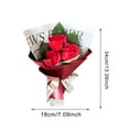 thumbnail image 3 of pdqouc Floral Scented Red Rose Flower Gift For Anniversary Birthday Wedding Valentine’s Day Mother’s Day Fashion Rose Bouquet with LED Light, 3 of 6
