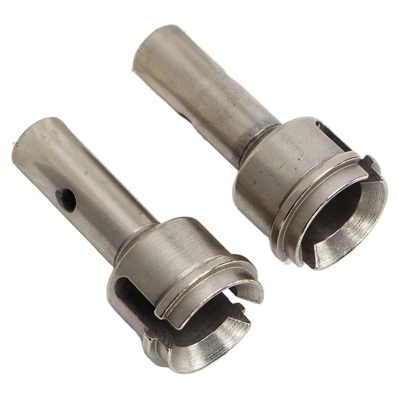 Metal RC Wheel Axle, RC Car Wheel Axle Steel 2pcs With Set Screws For Maintenance Silver