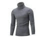 thumbnail image 1 of Suéter de cuello alto para hombre, suéter de cuello alto, camisa básica ajustada de primavera y otoño, suéter para hombre, color sólido, 1 of 6