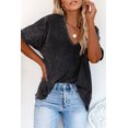 thumbnail image 4 of Women's Gray High Low Cuffed Tee, 4 of 15