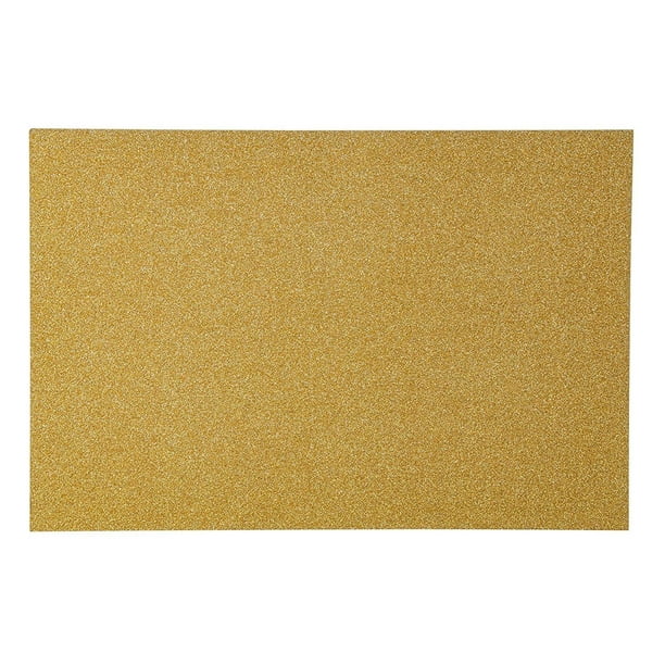 24 Sheets Gold Glitter Paper Cardstock for DIY Crafts, Card Making, Invitations, Double-Sided, 250gsm (8x12 in)