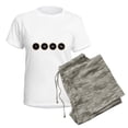 thumbnail image 5 of CafePress - 100 Percent Typewriter Keys Pajamas - Women's Short Sleeve Print T-Shirt and Pants Light Cotton Pajama Set, 5 of 7