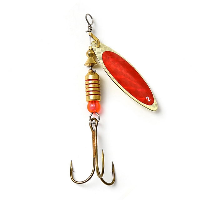 Eigraketly River Hard Lure Bait Metal Fish Barbed Triple Hook Shining Sequin Aparejos de pesca portátiles Reemplazo de piezas Tipo rojo Type3 NO3 Eigraketly OD001193-22