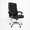 Black, variant on Ergonomic High Back Office Chair, Adjustable PU Leather Executive Swivel Desk Chair with Spring Padded Seat & Armrest, 350 LBS Capacity Computer Chair for Home Office，Black