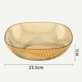 thumbnail image 5 of Fruit Bowl Spacious Capacity Centerpiece Bowl for Snacks Candies Amber, 5 of 11