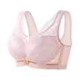 thumbnail image 1 of Timegard Summer Bras for Women Wirefree Flower Lace Full Coverage Wide Strap Comfortable Everyday Bra, 1 of 6