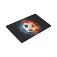thumbnail image 3 of MKHERT Soccer Ball in Fire and Water Doormat Rug Home Decor Floor Mat Bath Mat 30x18 inch, 3 of 3