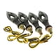 thumbnail image 1 of 4pcs Negro 12 LED Señales de Señal de de Motocicleta Universal, 1 of 8