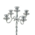 thumbnail image 6 of DecMode 5 Holder Silver Aluminum Metal Candelabra, 6 of 10