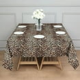 thumbnail image 3 of Brown and Black Leopard Print Square Tablecloth,Waterproof Square Table Cover,Wipeable Spillproof Washable Table Cover for Home Kitchen Party Decor 52"x52"(132x132cm), 3 of 6