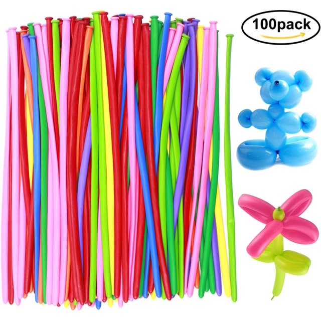 Globos Largos, Globo Largo del Látex, Globos Mágicos, Globos de Modelado, Globos de Multicolor, Globos De Animales para Fiestas de Cumpleaños, Bodas, Aniversarios y Celebraciones