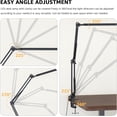 thumbnail image 5 of Upgrade Swing Arm LED Desk Lamp with Clamp, 80 Beads, 5 Color Modes & 11 Brightness Levels, 360° Adjustable Arm, Eye-Caring Light CRI95, Timer Memory Function, for Office, Study, Crafting, 5 of 6