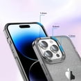 thumbnail image 5 of Compatible with iPhone 15 Pro Bling Case Colorful Gradient Glitter Shiny Sparkle Case for Women Girls Anti-Scratch Soft Silicone Shockproof Protective Not Yellowing Clear Phone Cover,Grey, 5 of 14