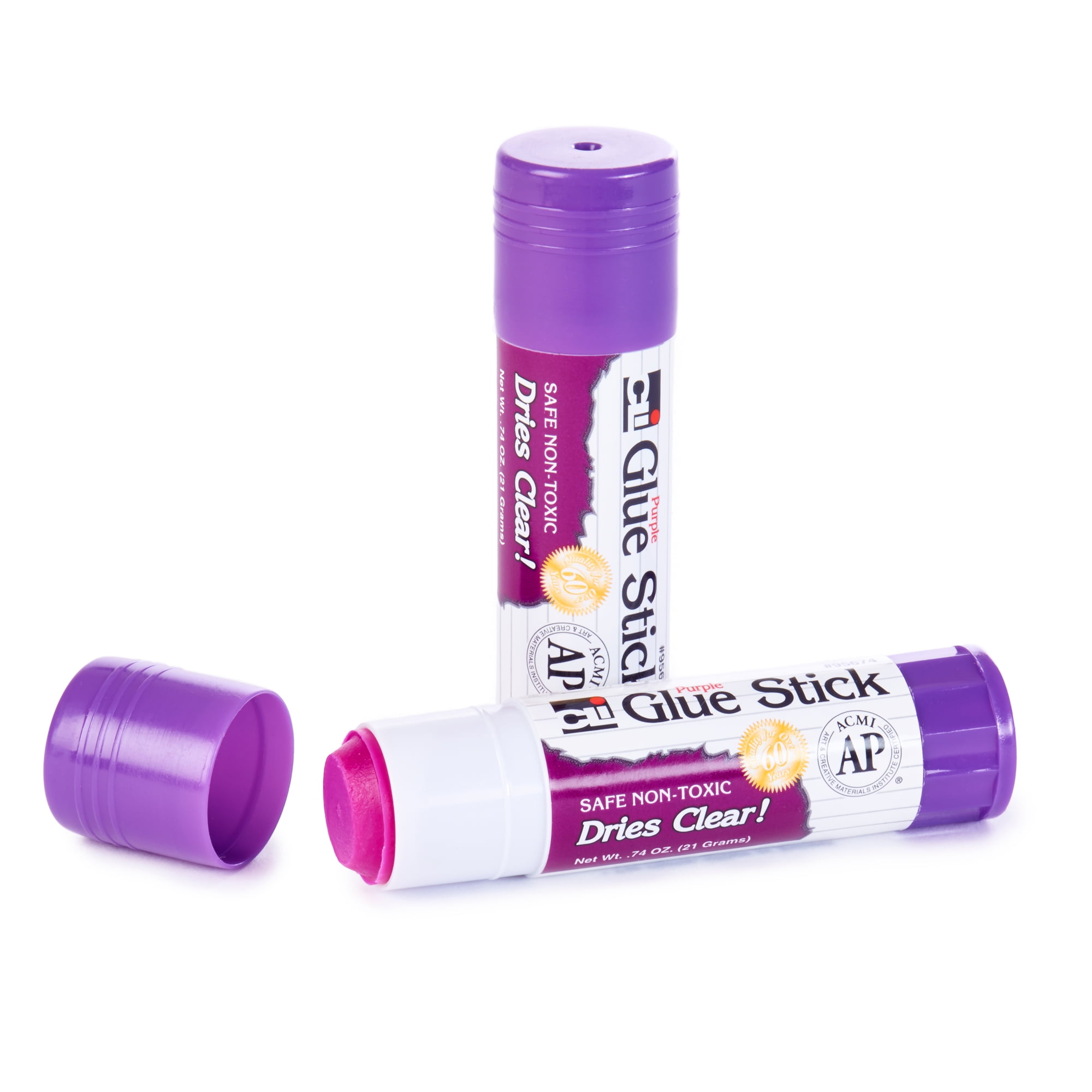 Charles Leonard CHL95674-3 0.74 oz Glue Stick - Purple - 3 per Pack - 12 Count