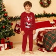 thumbnail image 4 of CAIVO Child Christmas Kids Outfit Sets Cozy Holiday Santa Print Girls Festive Family Cartoon Long Sleeve O-Neck Shirts Tops Pants Soft Two Piece Outfit Sets 7-8 Years, 4 of 8