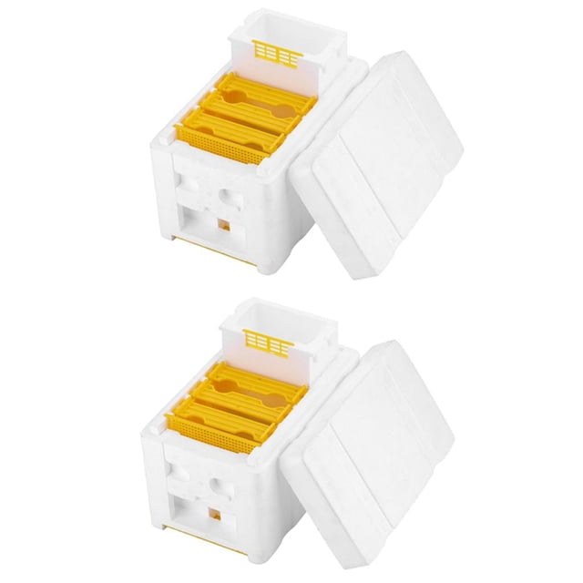 2 piezas colmena colmena caja de polinización espuma peine herramienta de apicultura Zulema Cosecha de colmena de abejas