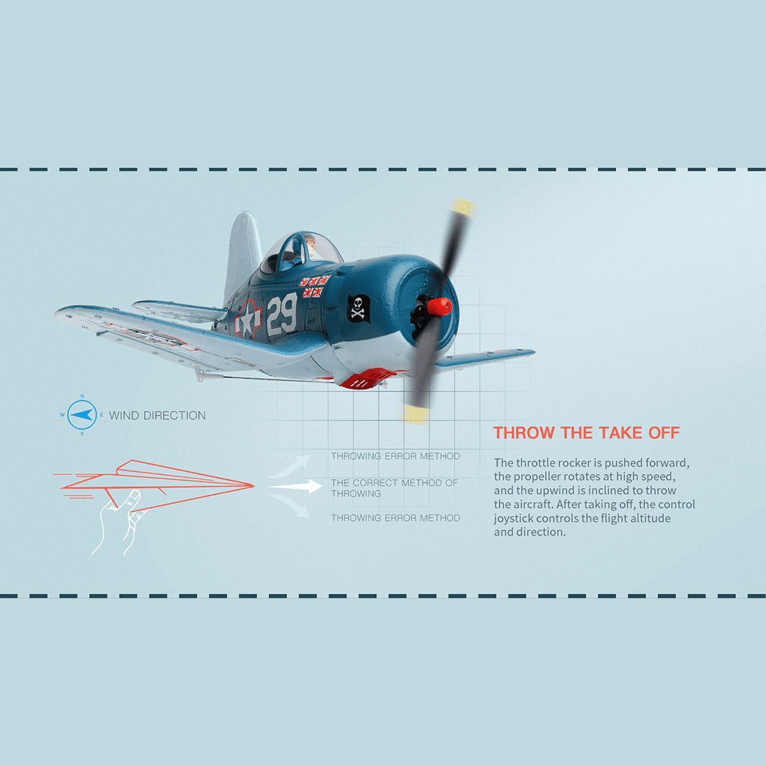 XK A500 3D/6G 2.4G 4CH RC Airplane with 350mm Wingspan and 1020 Coreless Motor EPP Fixed Wing Aircraft RTF Model for Beginner( Blue / A500 )