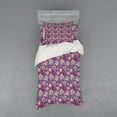 thumbnail image 1 of Ambesonne Floral Bedding Set 3 Pcs, Flowers and Mandala Art, Twin XL, Mauve Green, 1 of 3