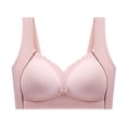 thumbnail image 4 of YWDJ Bras for Women Sleeping Closure in Back Sleep Bras No Underwire Breastfeeding Bras Wide Strap Full Coverage Comfy Bras Push up Wrap Lounge Bras Padded Comfy Solid Nursing Bras Pink 38, 4 of 9