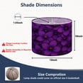 thumbnail image 2 of Lamp Shades Set of 2 Easy Assembly Purple Flower Abstract Purple Purple Flowers Gold Accents Drum Lampshades for Table Lamps Floor Lamps Pendant Light 13"x13"x10" Replacement Lamp Shade, 2 of 8