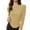 Yellow, variant on SGMVNU Sweaters for Womens Slim Fit Crewneck Long Sleeve Shirts Fall Fashion Base Layer Pullover Ribbed Thermal Underwear Tops(Dark Gray, L)