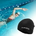 thumbnail image 2 of Unique Bargains 1 Pc Silicone Waterproof Swimming Cap Black, 2 of 5