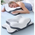 thumbnail image 1 of Almohada cervical Latree 5X para alivio del dolor, ergonómica, de espuma viscoelástica, 1 of 6