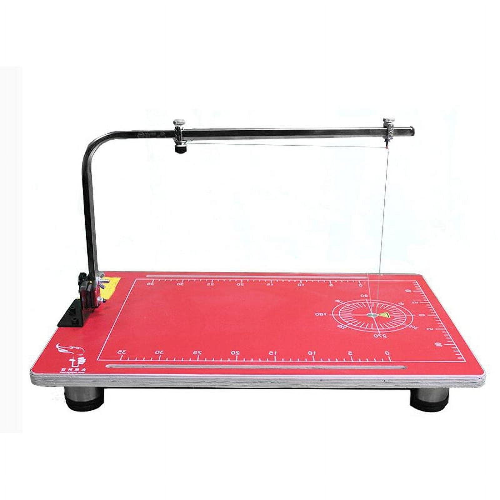 INTBUYING Foam Cutting Machine Vertical Hot Wire Foam Cutter Red 14.96*22.83 in 35W